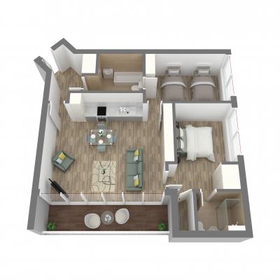 New Era 2 bedroom layout D