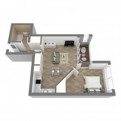 New era one bedroom layout A